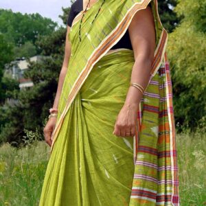 Handwoven Banarasi Silk Saree in Ruby Red